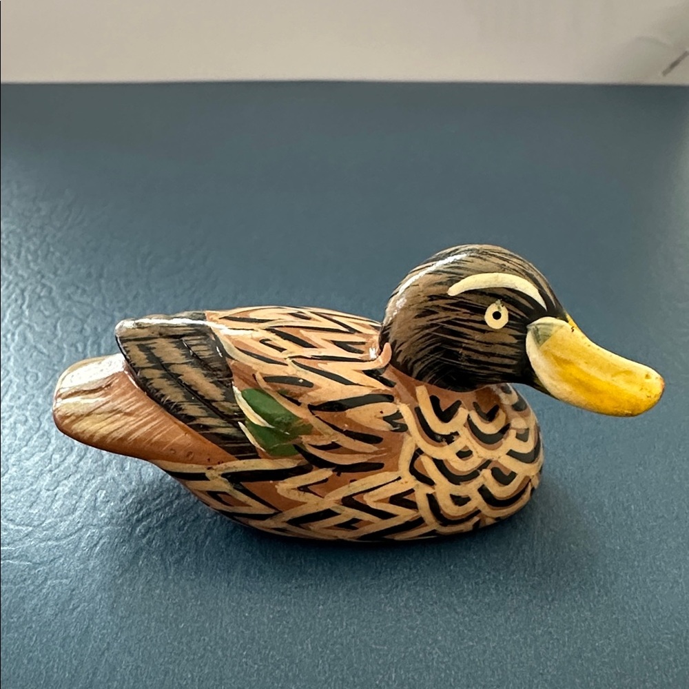 Vintage Hand Painted Ceramic Duck
